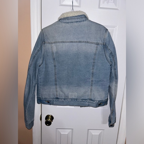 Denim Jacket with wool lining / Light worn / No tears or stains / Size Medium - Picture 2 of 2